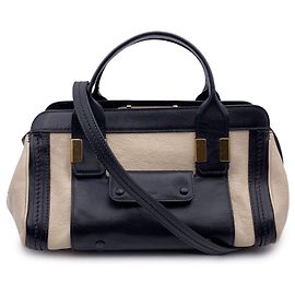 Chloé Bolsa Alice pequena em couro bicolor com alça Multicor