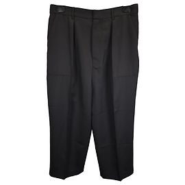 Loewe Low Crotch Trousers in Black Wool Black