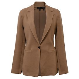 Einreiher Strickblazer aus brauner Wolle von Theory Braun