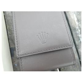 Rolex-new soft leather Rolex watch case with its box-Brown
