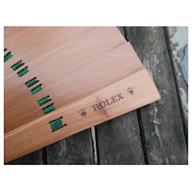 Rolex-Rolex wooden fan goodies in very good condition-Brown