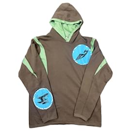 Autre Marque-Kiko Kostadinov Tulcea Contrast Hoodie from the Spring Summer 2020.-Brown