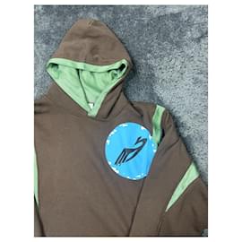 Autre Marque-Kiko Kostadinov Tulcea Contrast Hoodie from the Spring Summer 2020.-Brown