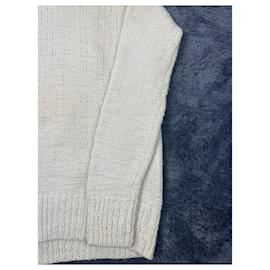 Maison Martin Margiela-Martin Margiela Knitted White Turtleneck from the Fall Winter 2006.-Cream