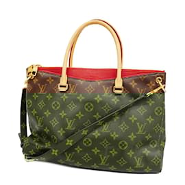 Louis Vuitton-Louis Vuitton Monogram Pallas Handbag-Brown,Fuschia