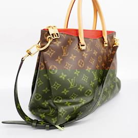 Louis Vuitton-Louis Vuitton Monogram Pallas Handbag-Brown,Fuschia