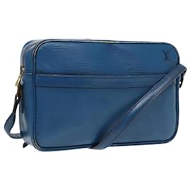 Louis Vuitton-LOUIS VUITTON Epi Trocadero 27 Shoulder Bag Blue M52315 LV Auth 86817-Blue