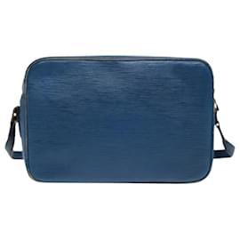 Louis Vuitton-LOUIS VUITTON Epi Trocadero 27 Shoulder Bag Blue M52315 LV Auth 86817-Blue