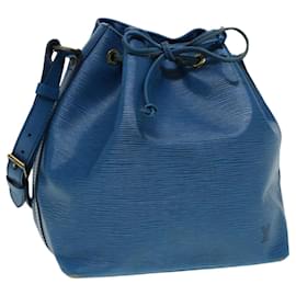 Louis Vuitton-LOUIS VUITTON Epi Petit Noe Shoulder Bag Blue M44105 LV Auth 87509-Blue