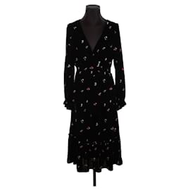 SéZane Samtkleid Schwarz