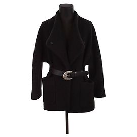 Bash Cappotto di lana Nero