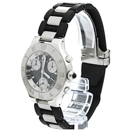 Cartier-Cartier Must 21 Chronoscaph Steel Quartz Men's Watch-Other