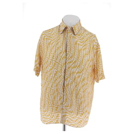 Fendi-FENDI  Shirts T.International M Silk-Yellow
