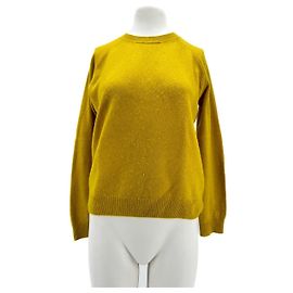 Autre Marque Alexandra Golovanoff Tricots en maille T.International S Cachemire Jaune