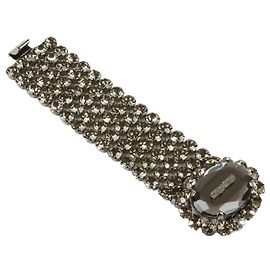 Pulseira Miu Miu prateada adornada com Swarovski Prata