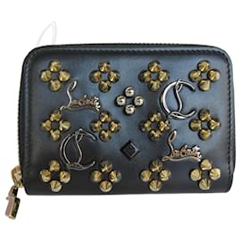 Christian Louboutin-Porte-monnaie Panettone Christian Louboutin-Noir,Argenté,Doré