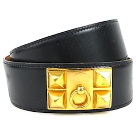 Hermès-Hermes HERMES Belt Collier de Chien-Black