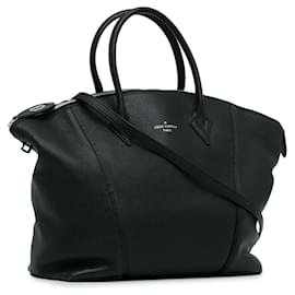Louis Vuitton-Louis Vuitton Black Taurillon Soft Lockit MM-Black