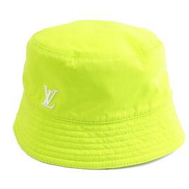 Sombrero bucket reversible Louis Vuitton Blanco Amarillo