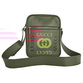 Gucci-Gucci Dark Red Leather Shoulder Bag-Dark red