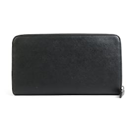Prada-Prada Black Leather Long Wallet-Black