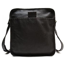 Fendi-Fendi Selleria Leather Shoulder Bag-Dark brown