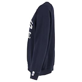 Hugo Boss-Hugo Boss x Russel Athletic Crewneck Sweatshirt in Navy Blue Cotton-Blue,Navy blue