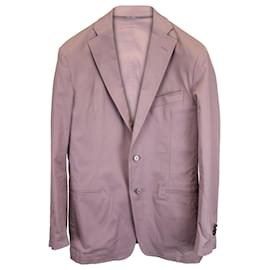 Versace-Versace Collection Sports Coat in Pink Cotton-Pink