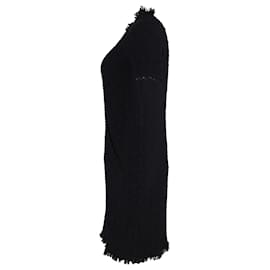 Nina Ricci-Nina Ricci Tweed Mini Dress in Black Wool-Black