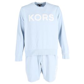 Michael Kors Sweatshirt and Shorts Set in Light Blue Cotton Blue Light blue