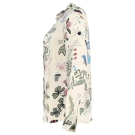 Gucci- Gucci Kris Knight Long Sleeve Floral Print Button-Down Shirt in Multicolor Cotton-Other