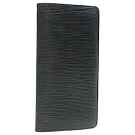 Louis Vuitton-LOUIS VUITTON Epi Portefeuille Brazza Long Wallet Black M60622 LV Auth bs16921-Black
