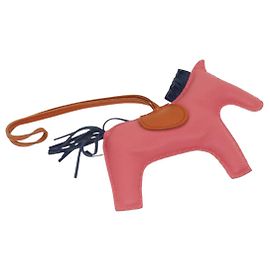 Hermès HERMES Rodeo Charm Leather Pink Auth 84092 Pink