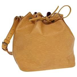 Louis Vuitton-LOUIS VUITTON Epi Petit Noe Shoulder Bag Yellow M44102 LV Auth 87419-Yellow