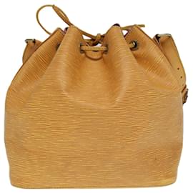 Louis Vuitton-LOUIS VUITTON Epi Petit Noe Shoulder Bag Yellow M44102 LV Auth 87419-Yellow