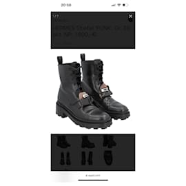 Hermès-Funky ankle boot-Black