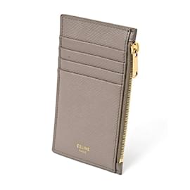 Céline-Celine Zippered Compact Card Holder-Other