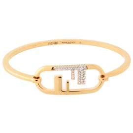 Fendi-Fendi Orlock Bracelet Bangle-Golden