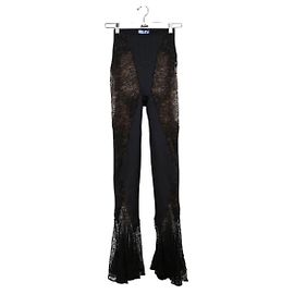 Thierry Mugler Navy flared pants Navy blue