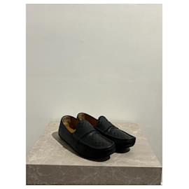 Gucci-GUCCI Flats T.UK 6 Leather-Black
