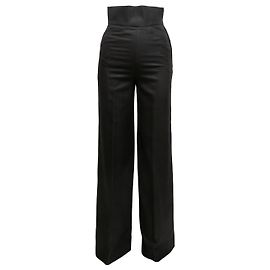 Pantalon en cachemire noir Yves Saint Laurent taille US S Noir