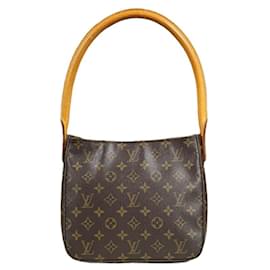 Louis Vuitton-Louis Vuitton Looping MM Monogram Shoulder Bag-Brown