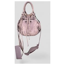 Balenciaga-Pom Pom City bag-Prune