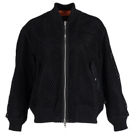Giacca bomber con zip intera Alexander Wang in sintetico nero Nero
