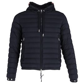 Giacca Moncler Eus in nylon blu navy Blu Blu navy
