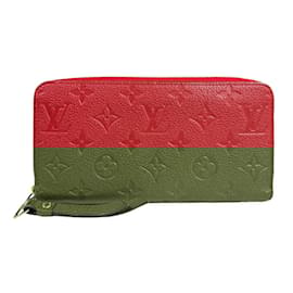 Louis Vuitton-Louis Vuitton Zippy Monogram Empreinte Long Wallet-Red