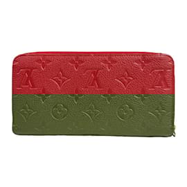 Louis Vuitton-Louis Vuitton Zippy Monogram Empreinte Long Wallet-Red