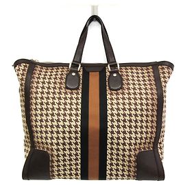 Bolsa Boston quadrada Gucci 271570 Marrom