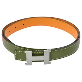 Hermès-HERMES Constance H Belt 85 Gold/Jaune D'or-Brown,Golden