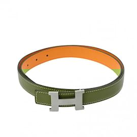 Hermès-HERMES Constance H Belt 85 Gold/Jaune D'or-Brown,Golden